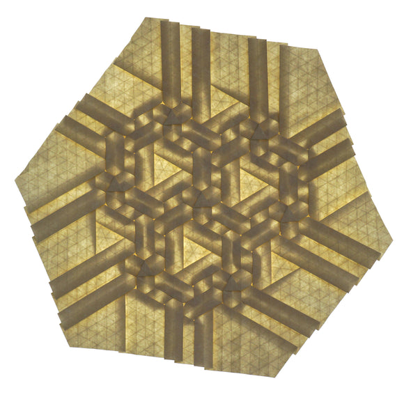 Hybrid Closed Islands Origami Tessellation