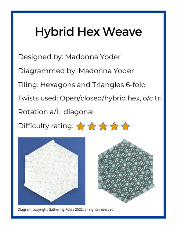 Hybrid Hex Weave Crease Pattern