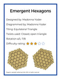 Emergent Hexagons Crease Pattern
