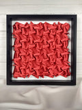 Red Half-expanded Bars, framed in black