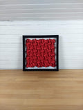 Red Half-expanded Bars, framed in black
