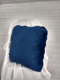 Navy Herringbone Weave Over-sized Accent Pillow