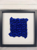 Royal Blue Dense Arrow Rings, framed in black