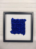 Royal Blue Dense Arrow Rings, framed in black