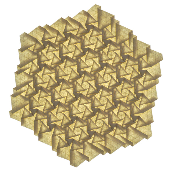 Emergent Hexagons Origami Tessellation
