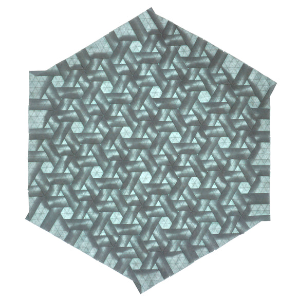 Hybrid Hex Weave Origami Tessellation