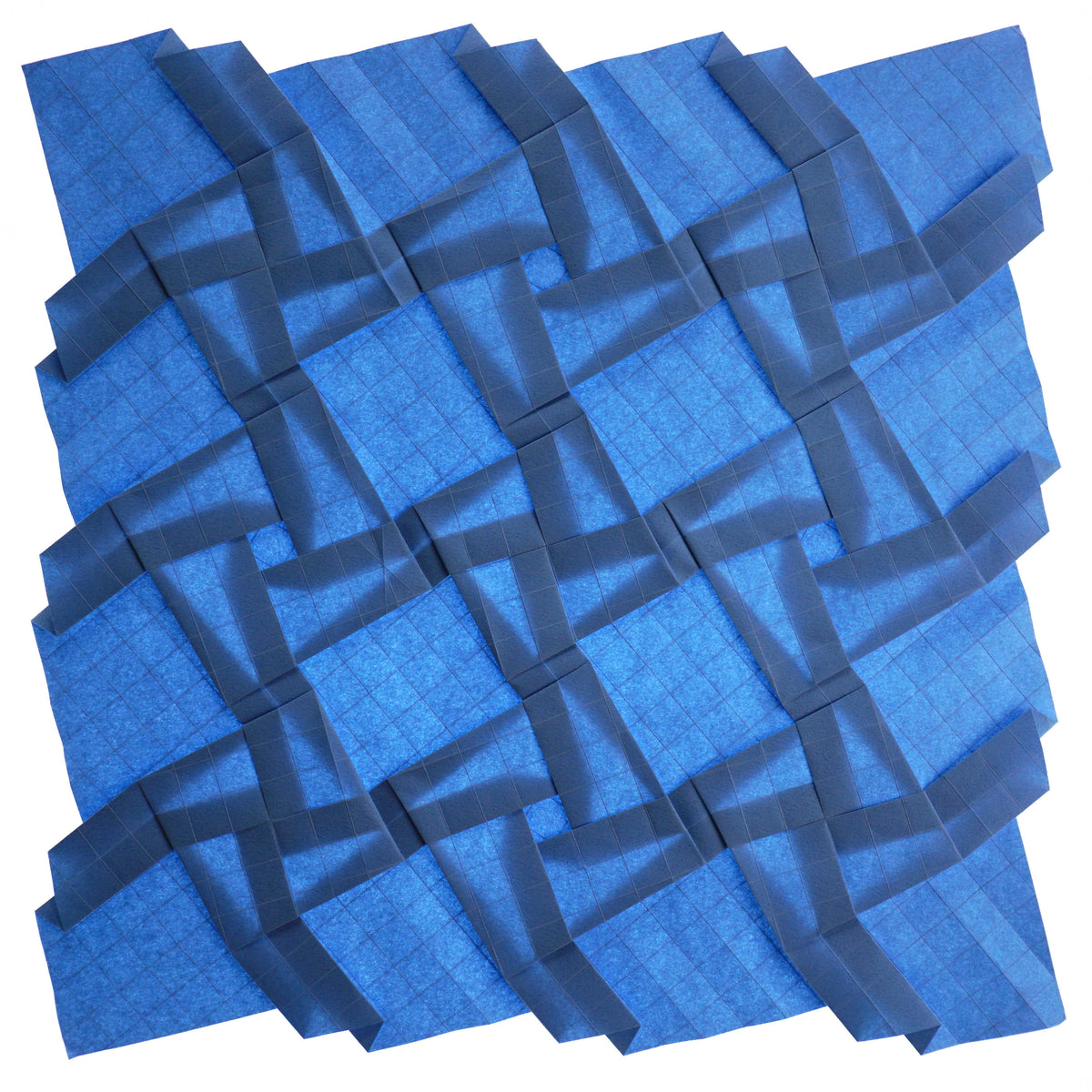 Rotating Grids in Squares and Hexagons – Gathering Folds