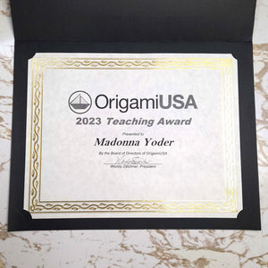OrigamiUSA Teaching Award 2023