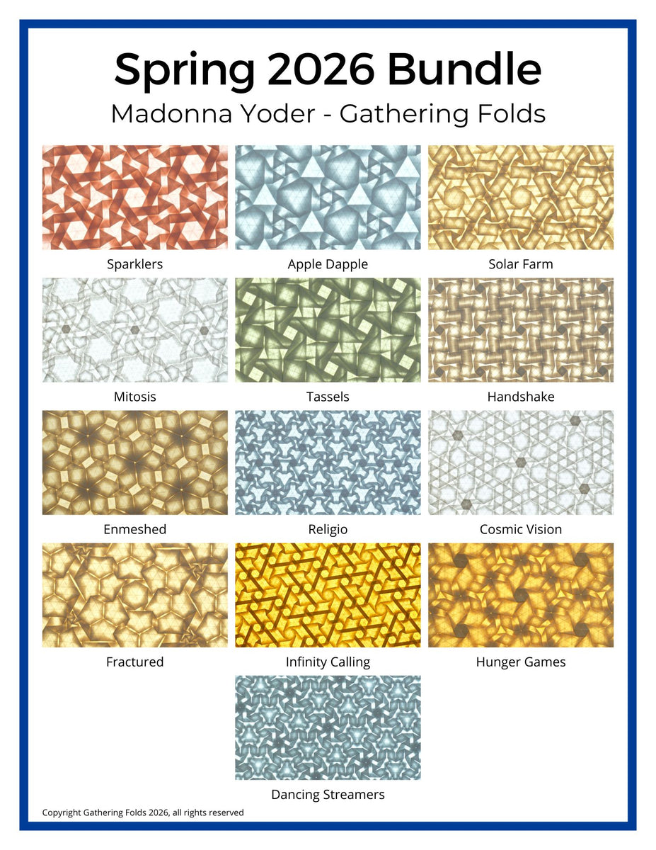 Spring 2026 Crease Pattern Bundle – Gathering Folds