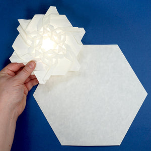 Small Pre-Cut Skytone Hexagons, 5 inch edges, set of 50