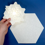 Small Pre-Cut Skytone Hexagons, 5 inch edges, set of 50