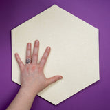 Large Pre-Cut Skytone Hexagons, 7 inch edges, set of 50