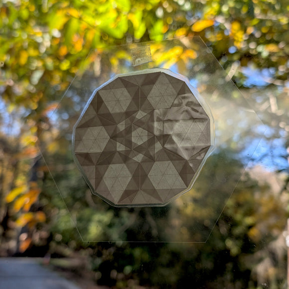 Laminated Suncatcher: Knotted Web