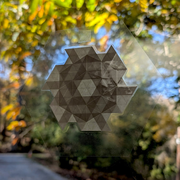Laminated Suncatcher: Lens Star