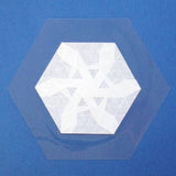 Laminated Suncatcher: Open Triangle Star