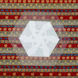 Laminated Suncatcher: Open Triangle Star