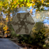 Laminated Suncatcher: Open Triangle Star