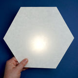 Scored References for Sixths, Pre-Cut Skytone Hexagons with 5 inch edges, set of 25