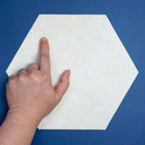 Scored References for Sixths, Pre-Cut Skytone Hexagons with 5 inch edges, set of 25