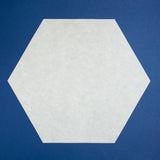 Scored References for Sixths, Pre-Cut Skytone Hexagons with 5 inch edges, set of 25