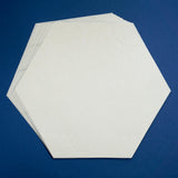 Scored References for Sixths, Pre-Cut Skytone Hexagons with 5 inch edges, set of 25