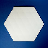 Small Pre-Cut Skytone Hexagons with Pre-Gridded Sixths, 5 inch edges, set of 25