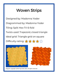 Woven Strips Crease Pattern