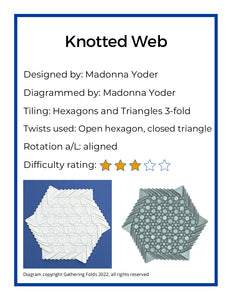 Knotted Web Crease Pattern