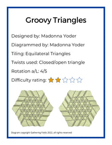 Groovy Triangles Crease Pattern