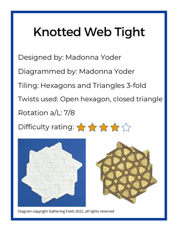 Knotted Web Tight Crease Pattern