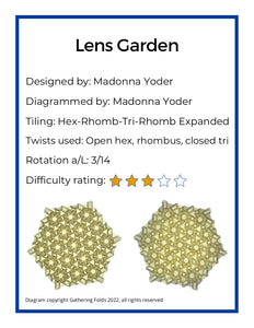 Lens Garden Crease Pattern