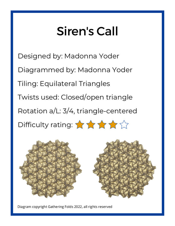 Siren's Call Crease Pattern