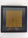 6 by 6 Parquet framed origami tessellation