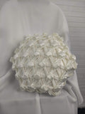 White Hexagons and Bars Accent Pillow