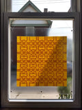 Mega Suncatcher in Yellow Sun: Mirrored Compound Squares