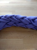 Full Herringbone Purple Scarf