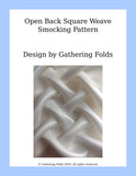 Open Lattice Weave smocking pattern